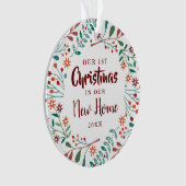 Notre premier Noël Nouvelle Maison Fête Florale (devant)