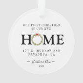 Notre premier Noël Nouvelle Maison Maison Foyer Pe (dos)
