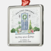 Notre premier Noël Nouvelle Maison Ornement en Mét (Gauche)
