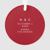 Notre premier Noël nouvellement marié vacances per (dos)