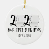 Notre premier Noël - Ornement 2020 - Papier Toliet (Devant)