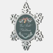 Notre Premier Noël Ornement de Mariés Nouvellement (Vue impression)