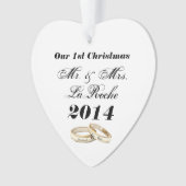 Notre premier Noël personnalisable Mr & Mrs. (devant)