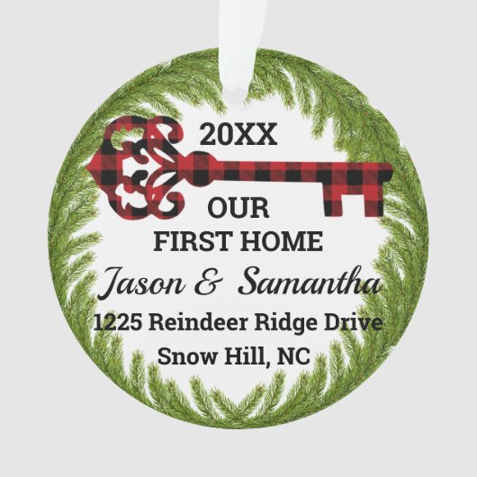 Notre premier ornement à domicile (devant)