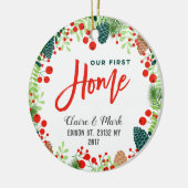 Notre premier ornement à la maison de Noël (Gauche)