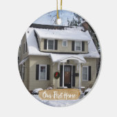 Notre premier ornement à la maison de Noël (Gauche)