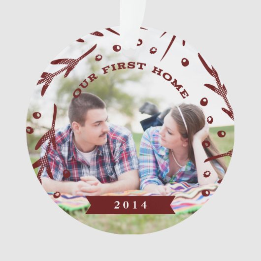 Notre premier ornement à la maison de vacances (devant)