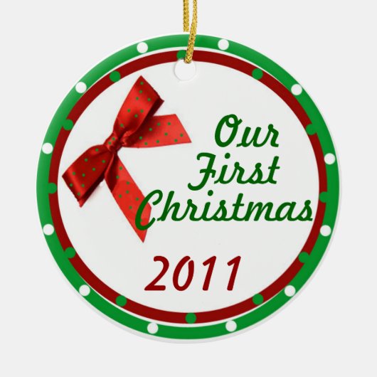 Notre premier ornement de Noël (Devant)