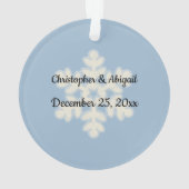 Notre premier ornement de Noël Couple de Neige (dos)