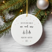 Notre premier ornement de Noël, M. et Mme.