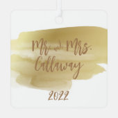 Notre premier ornement de Noël M. et Mme Metal (Verso)