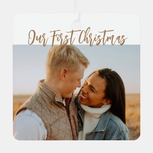 Notre premier ornement de Noël M. et Mme Metal (Recto)