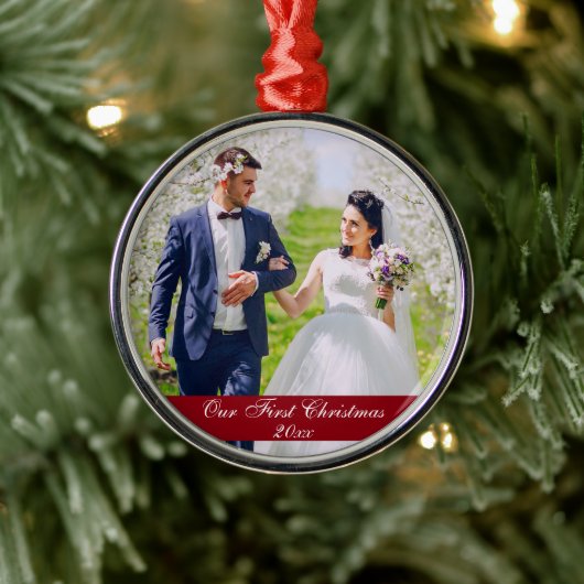 Notre premier ornement de Noël Mariage Premium (Arbre)