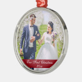 Notre premier ornement de Noël Mariage Premium (Gauche)