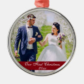 Notre premier ornement de Noël Mariage Premium (Devant)