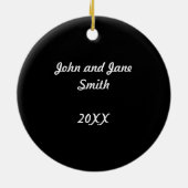 Notre premier ornement de photo de Noël (Dos)