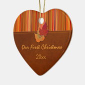 Notre premier ornement de souvenir de Noël (Gauche)