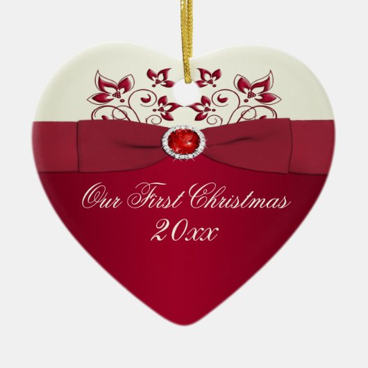 Notre premier ornement de souvenir de Noël (Devant)
