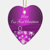 Notre premier ornement de souvenir de Noël (Gauche)