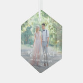 Notre premier ornement en verre de Noël (Avant gauche)