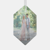 Notre premier ornement en verre de Noël (Avant droite)