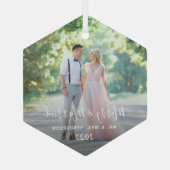 Notre premier ornement en verre de Noël (Verso)