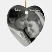 Notre premier ornement photo Damas vieilli de Noël (Droite)