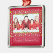 Notre premier ornement photo de Noël (Gauche)