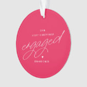 Notre premier ornement photo de Noël engagé (devant)