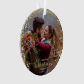 Notre premier ornement photo de Noël engagé (devant)