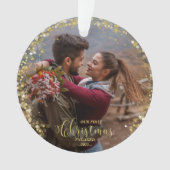 Notre premier ornement photo de Noël engagé (devant)