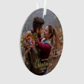 Notre premier ornement photo de Noël engagé (devant)