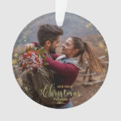 Notre premier ornement photo de Noël engagé (devant)