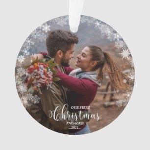 Notre premier ornement photo de Noël engagé