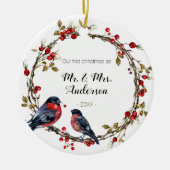 Notre premier Ornement saint Plante de Noël, (Devant)