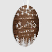 Notre premier sapin rustique de pin de Noël nouvel (devant)