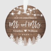 Notre premier sapin rustique de pin de Noël nouvel (devant)