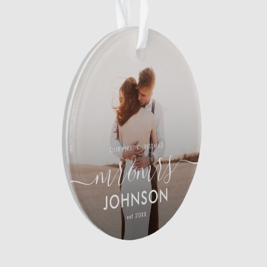 Notre premier script élégant de Noël Mr et Mrs. (devant)