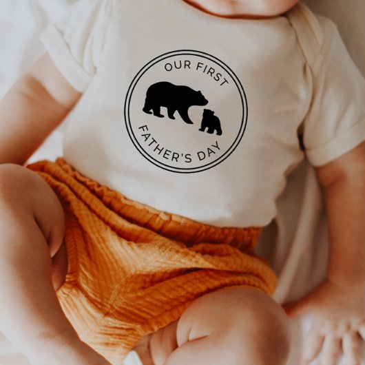 Notre premier T-shirt bébé Fête des pères
