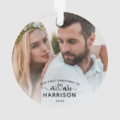 Notre première calligraphie de Noël M. et Mme Phot (dos)