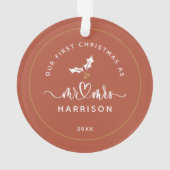 Notre première calligraphie de Noël M. et Mme Phot (dos)