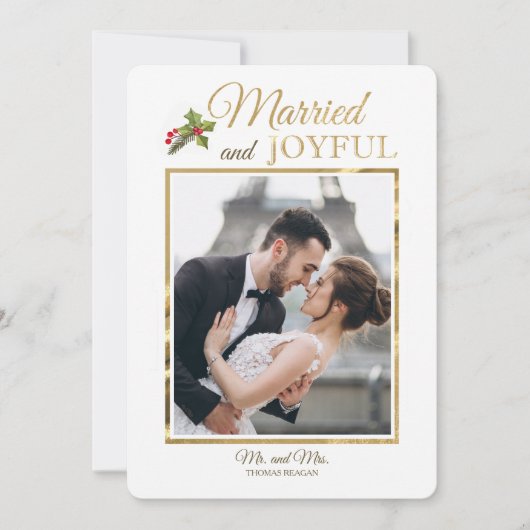 Notre première carte de Noël (Devant)