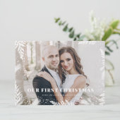 Notre première carte de Noël nouvellement signée (Debout devant)