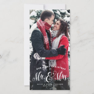 Notre première carte de Noël photo de vacances jeu