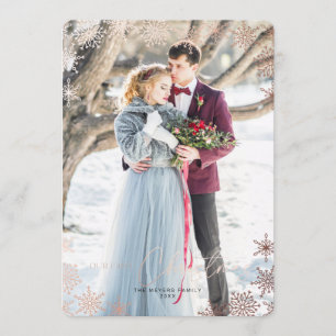 Notre première carte de vacances de Noël Marié