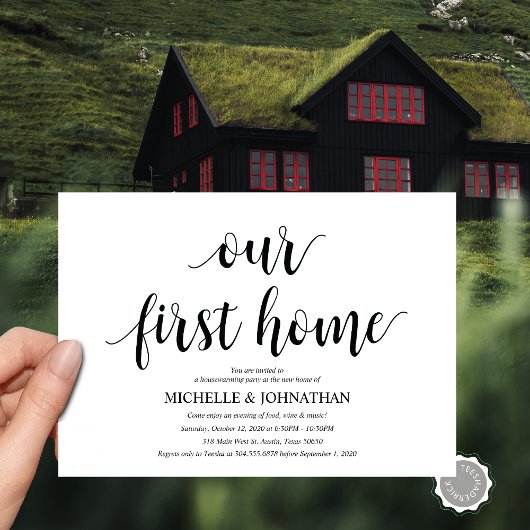 Notre première carte d'invitation pour la Fête de