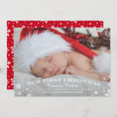 Notre première carte Faire-part de naissance de No (Devant / Derrière)