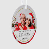 Notre première de Noël photo faite sur commande (devant)