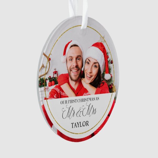 Notre première de Noël photo faite sur commande (devant)