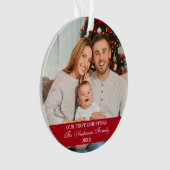 Notre première famille de Noël en rouge (devant)